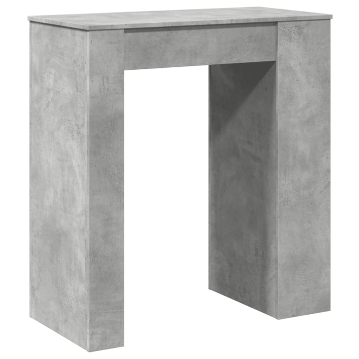 barbord med stativer 95x47x103,5 cm konstrueret træ betongrå