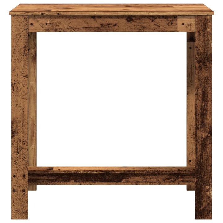 barbord 102x50x103,5 cm konstrueret træ gammelt trælook