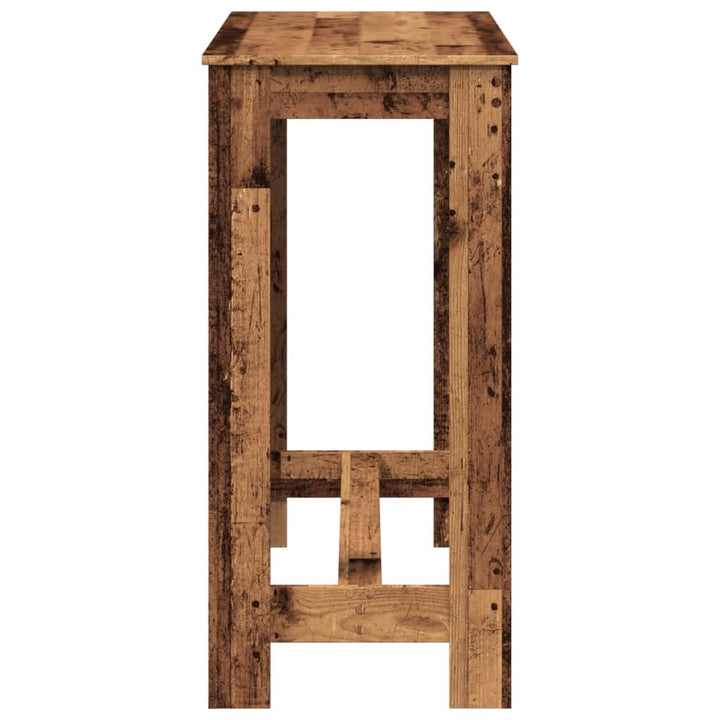 barbord 102x50x103,5 cm konstrueret træ gammelt trælook