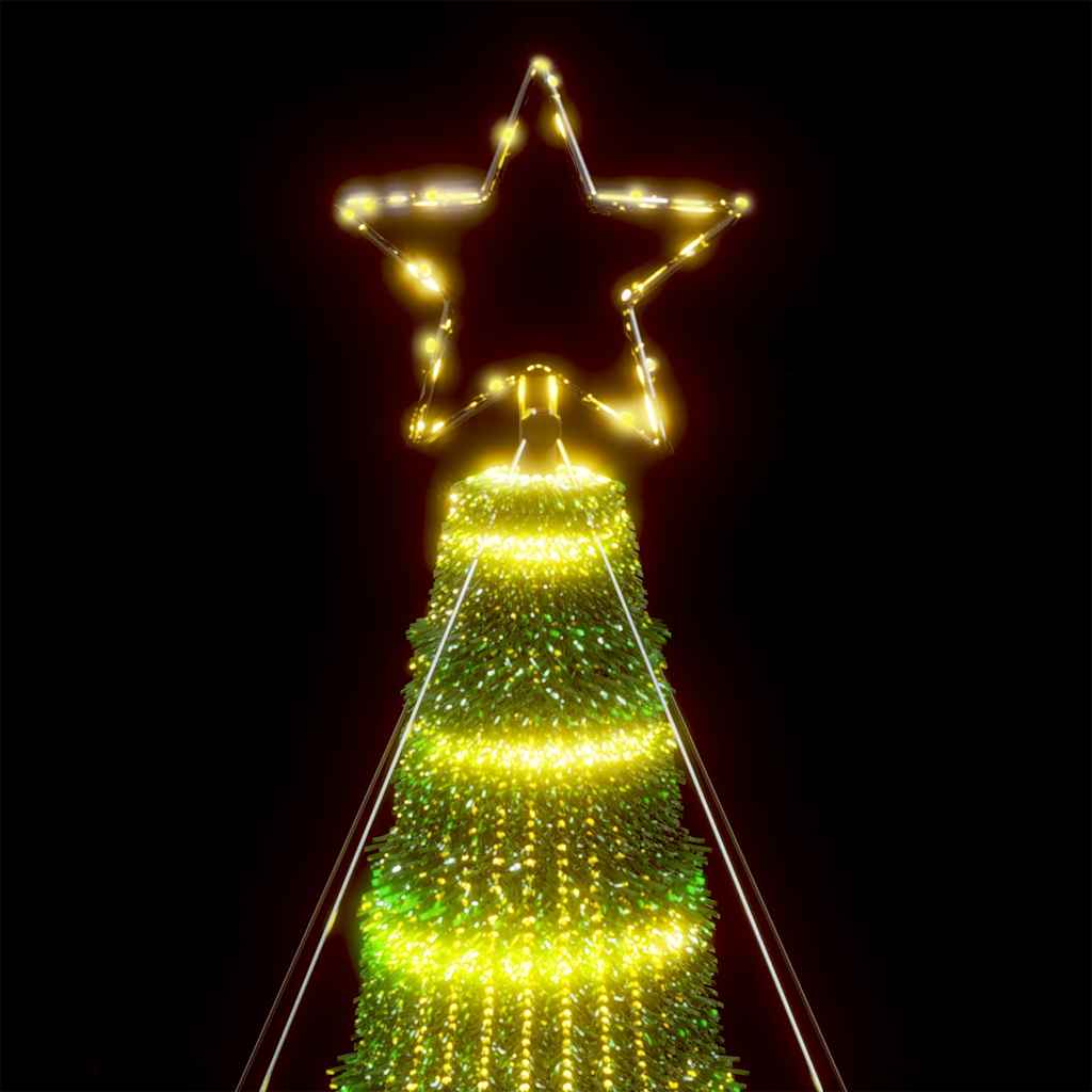 LED-juletræ 1028 LED'er 403 cm varmt hvidt lys