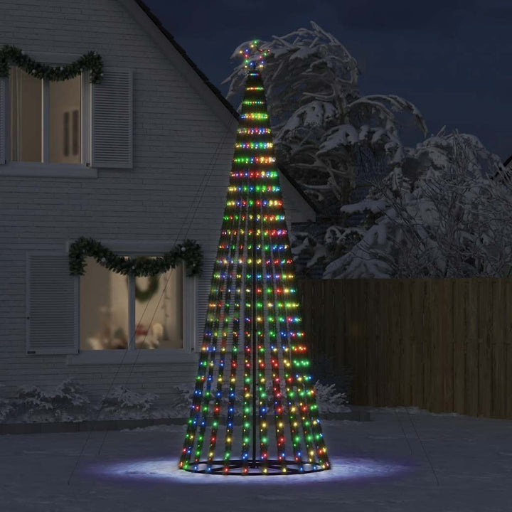 LED-juletræ 1028 LED'er 403 cm farverigt lys