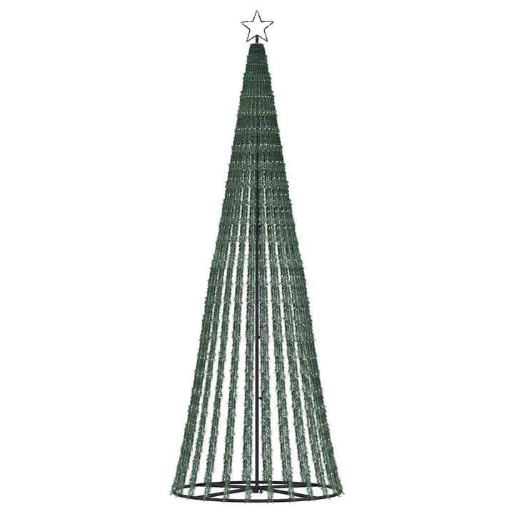 LED-juletræ 1028 LED'er 403 cm farverigt lys