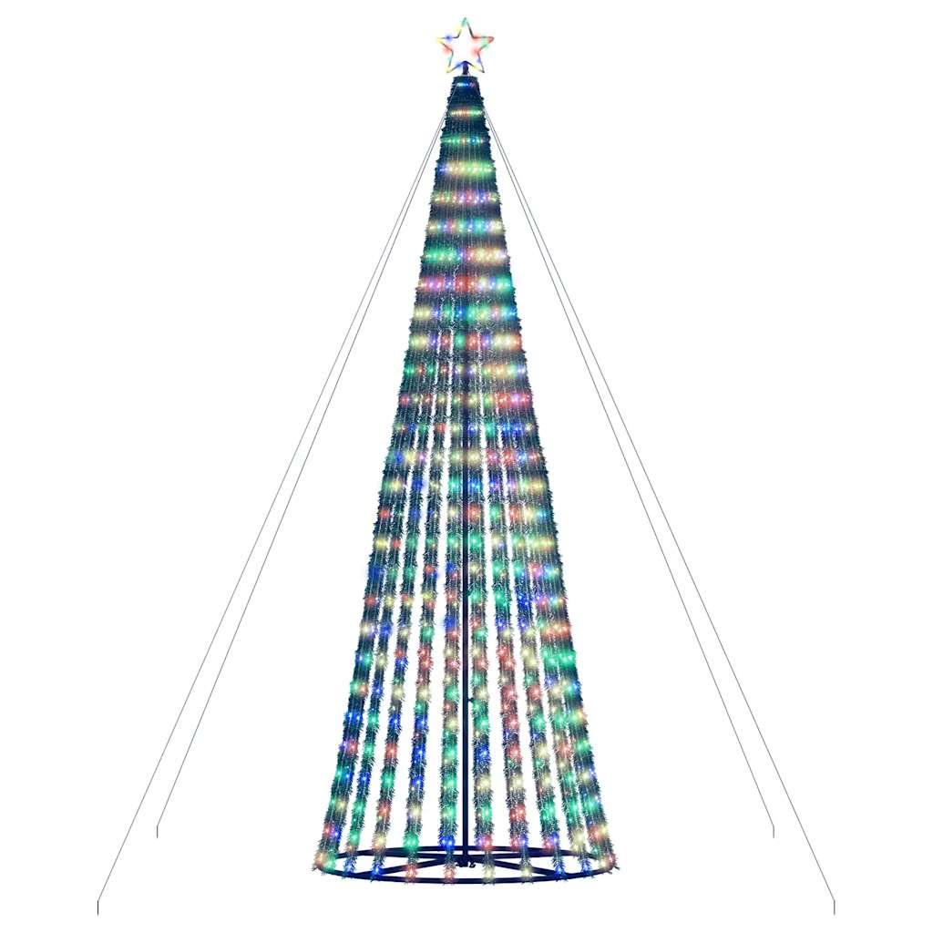 LED-juletræ 1028 LED'er 403 cm farverigt lys