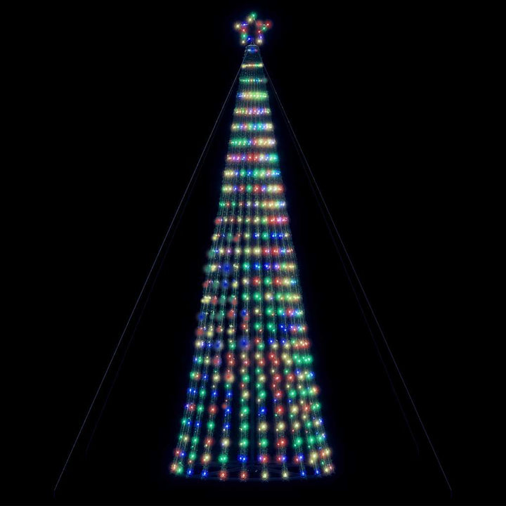 LED-juletræ 1028 LED'er 403 cm farverigt lys