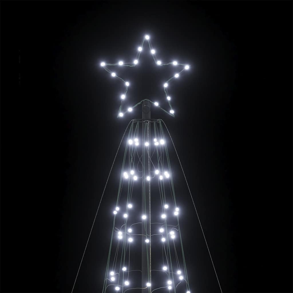 LED-juletræ med spyd 1534 LED'er 500 cm koldt hvidt lys