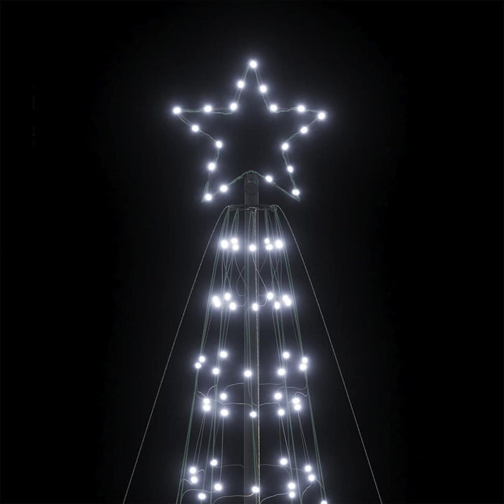 LED-juletræ med spyd 1534 LED'er 500 cm koldt hvidt lys