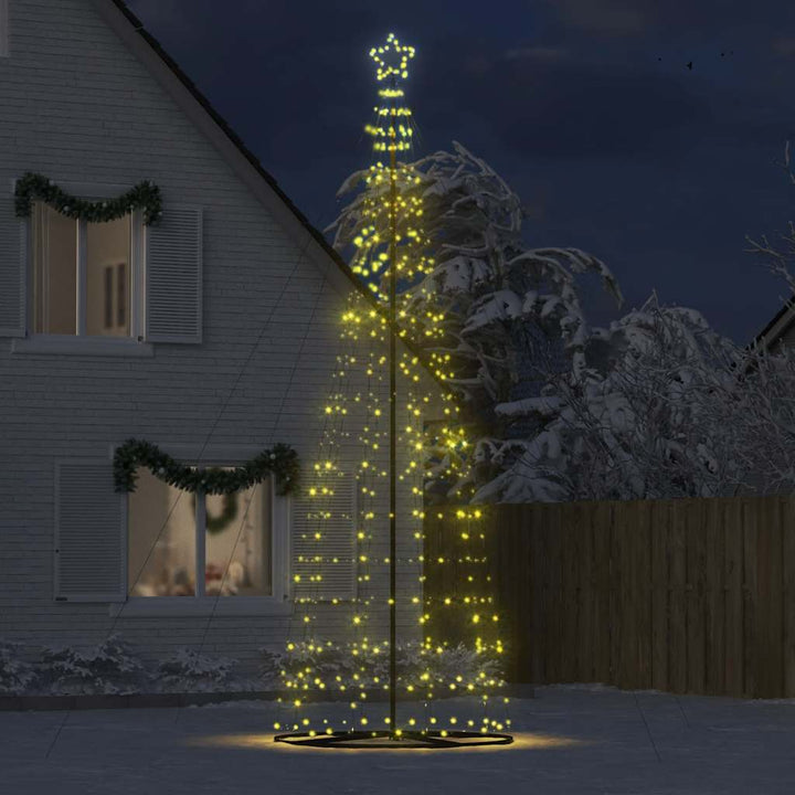 LED-juletræ 1534 LED'er 503 cm varmt hvidt lys