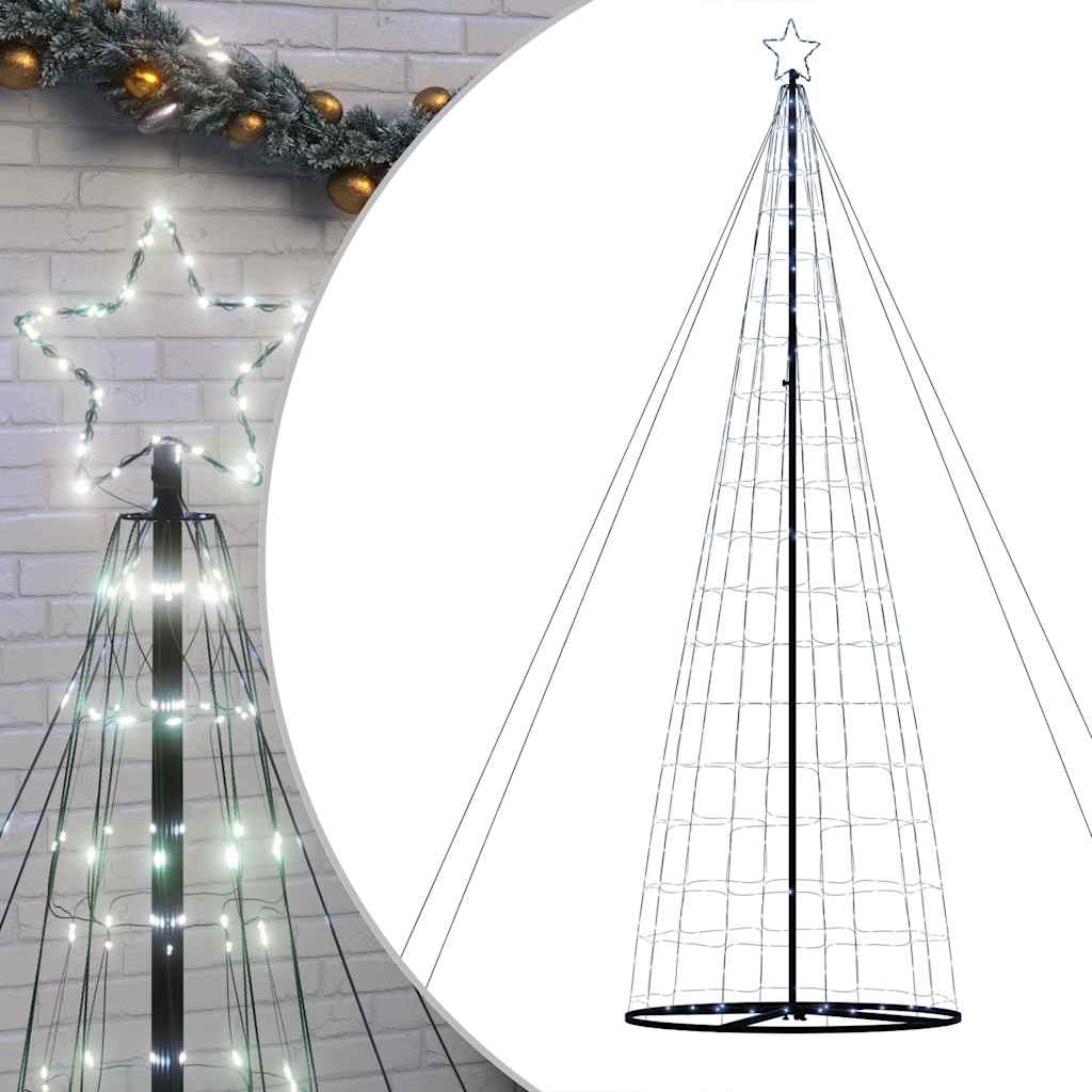 LED-juletræ 1534 LED'er 503 cm koldt hvidt lys
