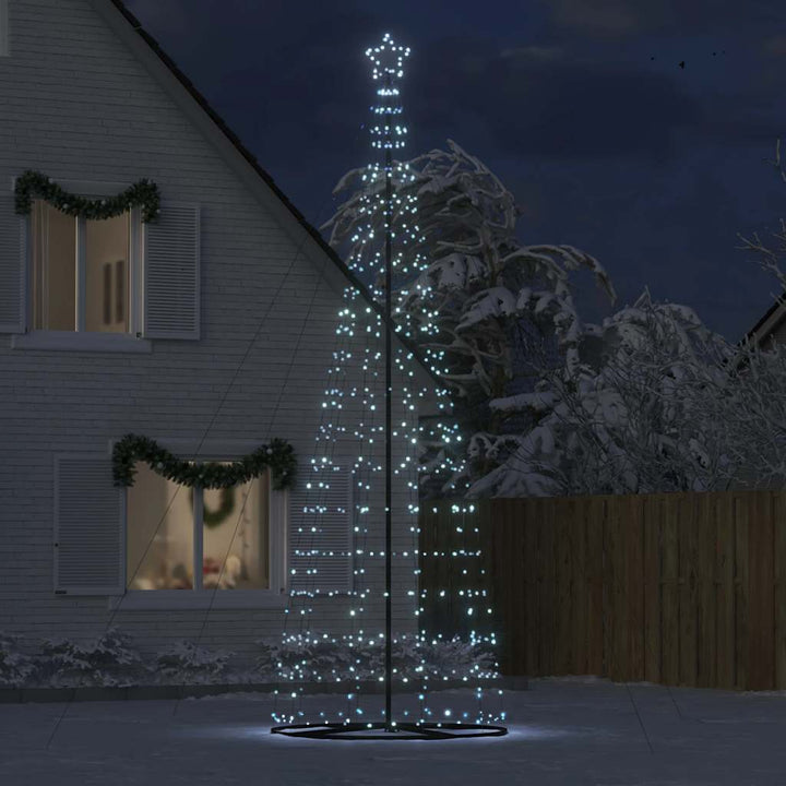 LED-juletræ 1534 LED'er 503 cm koldt hvidt lys