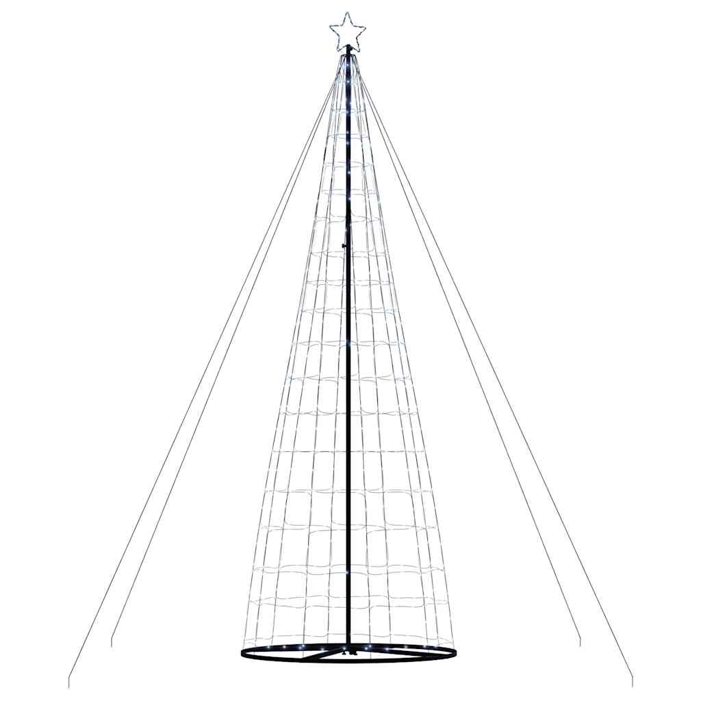 LED-juletræ 1534 LED'er 503 cm koldt hvidt lys