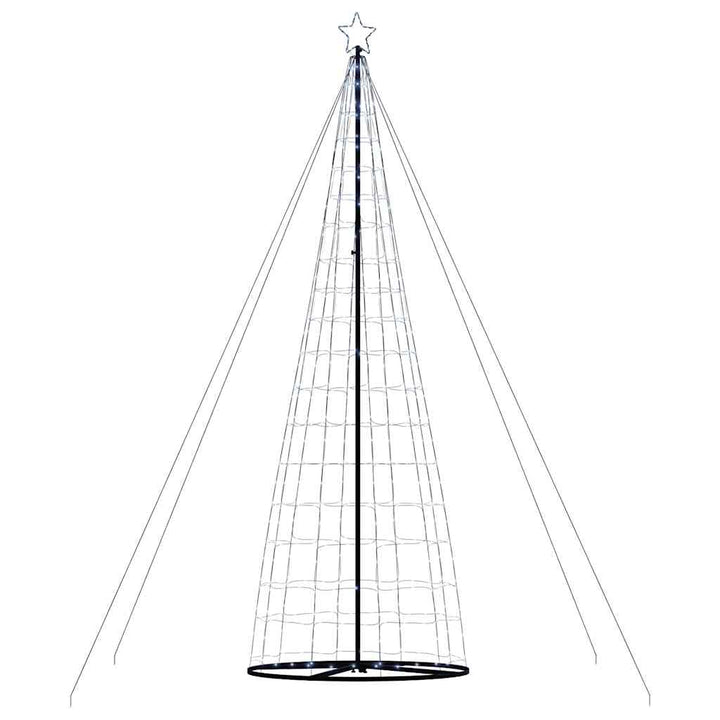 LED-juletræ 1534 LED'er 503 cm koldt hvidt lys