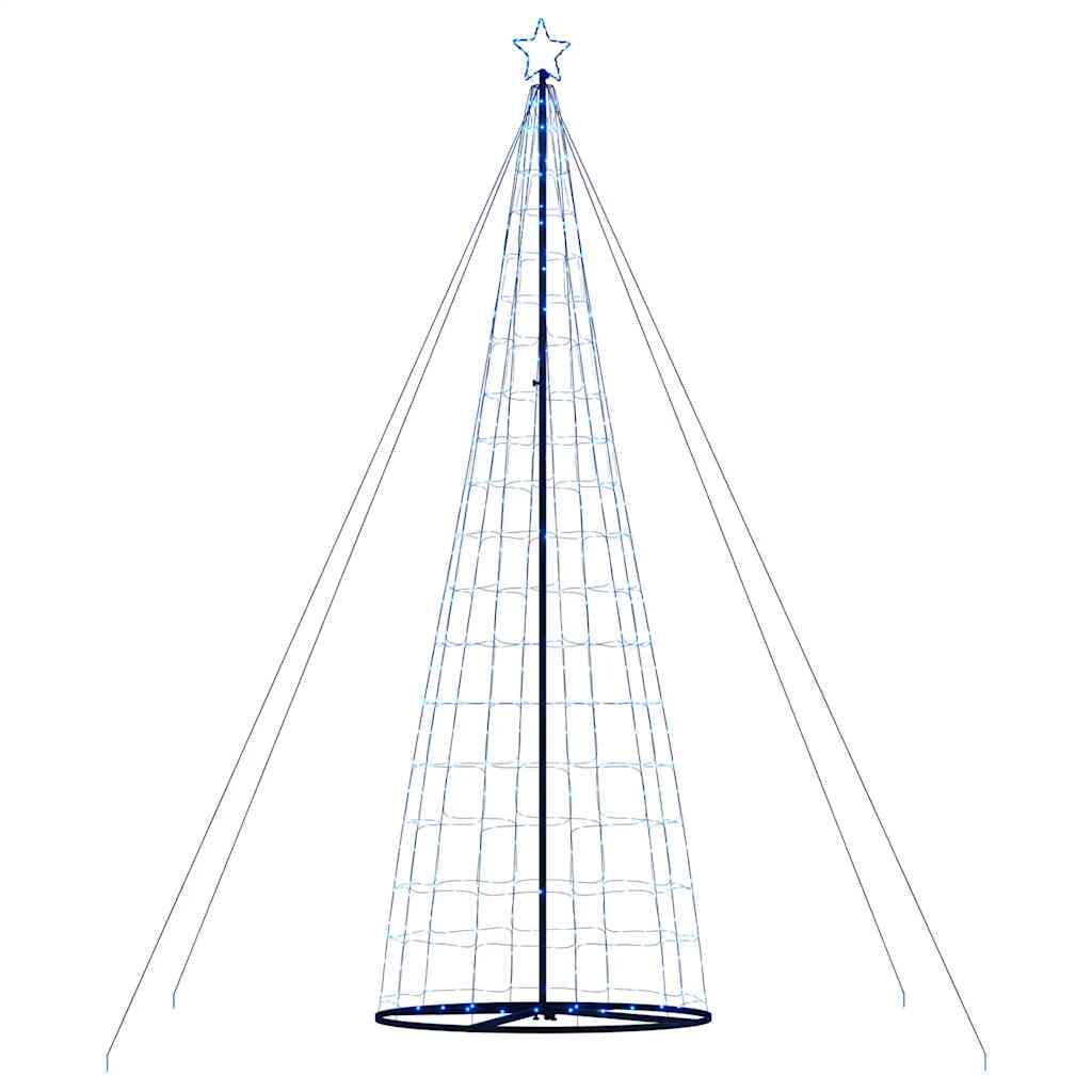 LED-juletræ 1534 LED'er 503 cm blåt lys