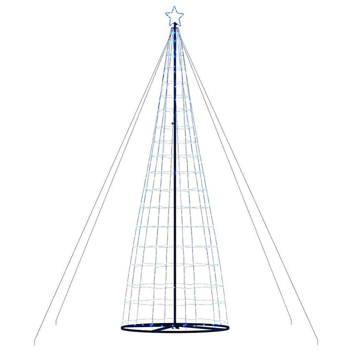 LED-juletræ 1534 LED'er 503 cm blåt lys