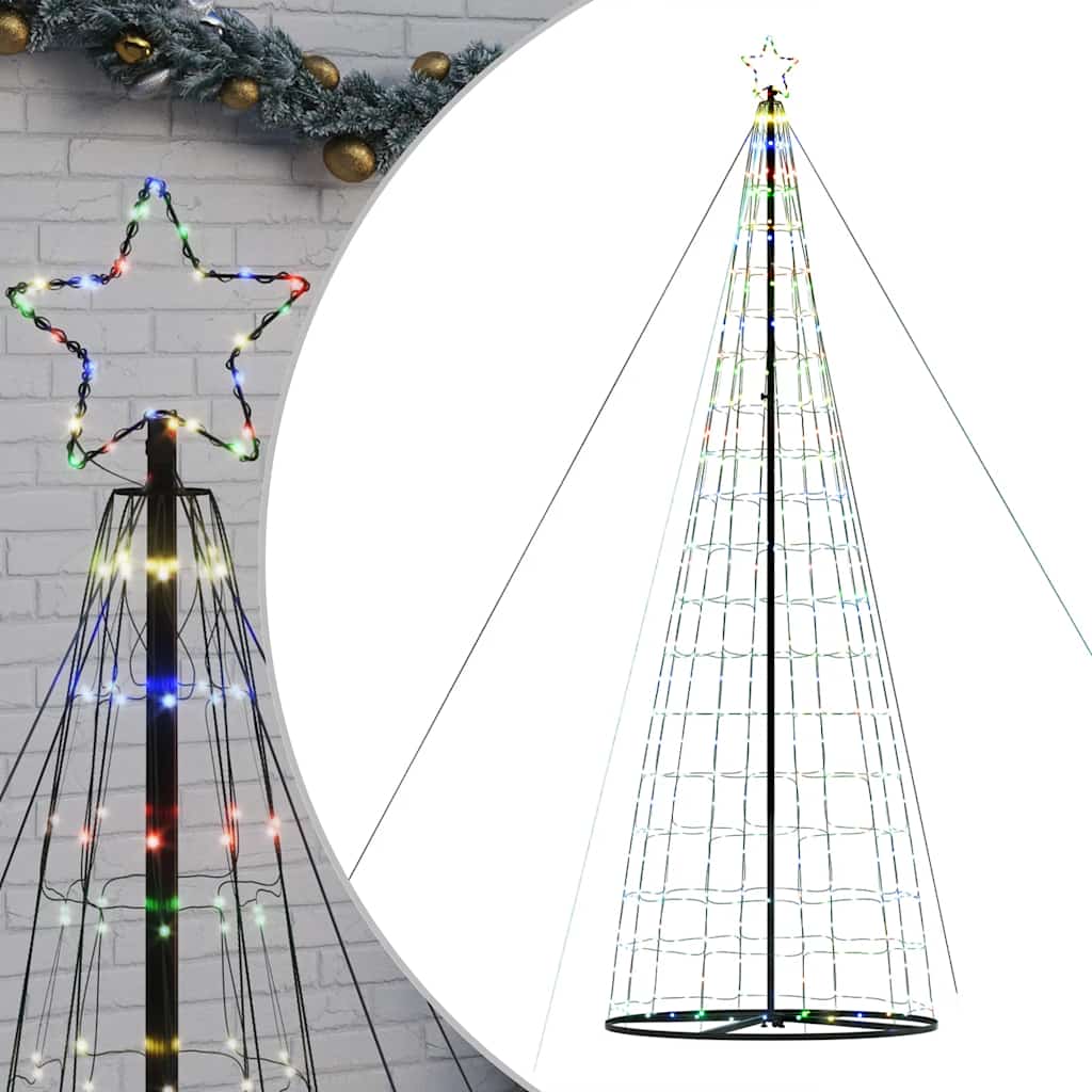 LED-juletræ 1534 LED'er 503 cm flerfarvet lys