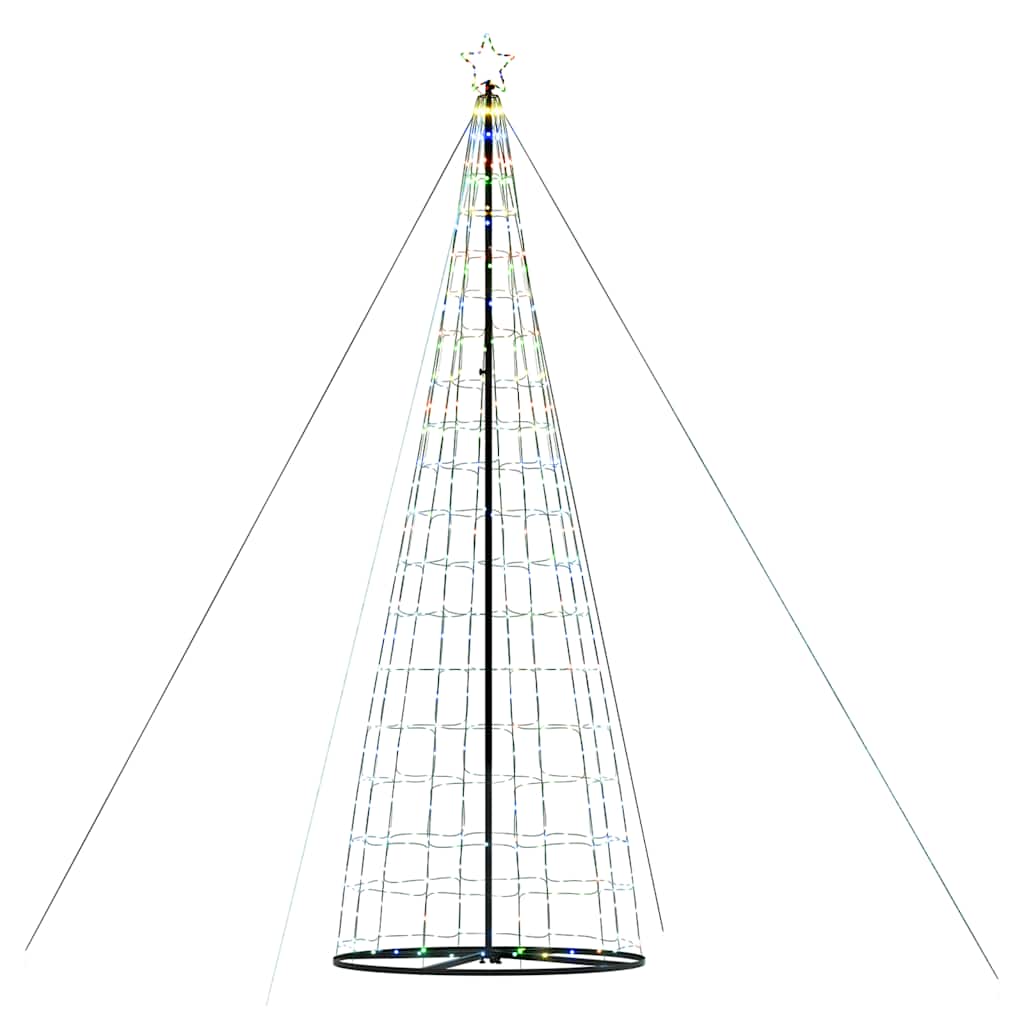 LED-juletræ 1534 LED'er 503 cm flerfarvet lys