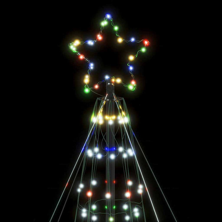 LED-juletræ 1534 LED'er 503 cm flerfarvet lys