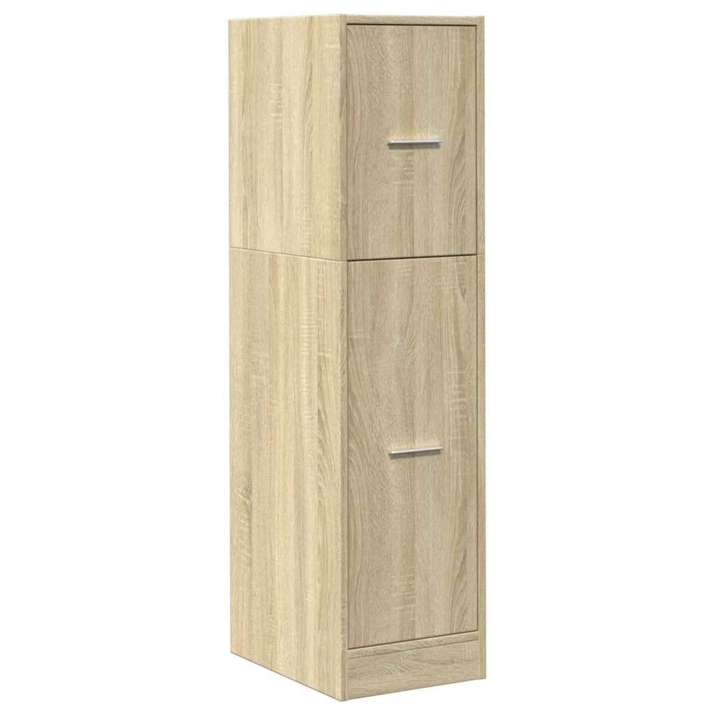 udtræksskab 30x41x118 cm konstrueret træ sonoma-eg