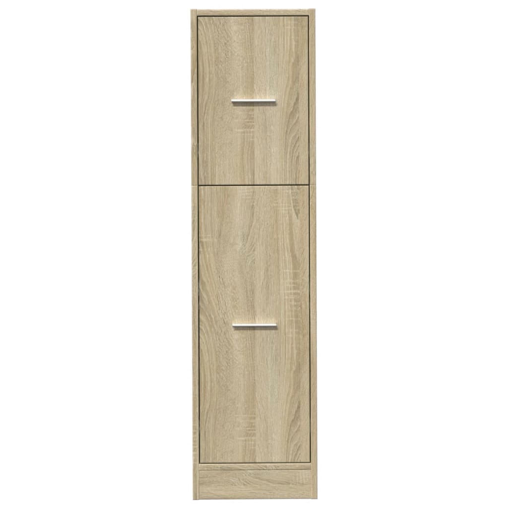 udtræksskab 30x41x118 cm konstrueret træ sonoma-eg