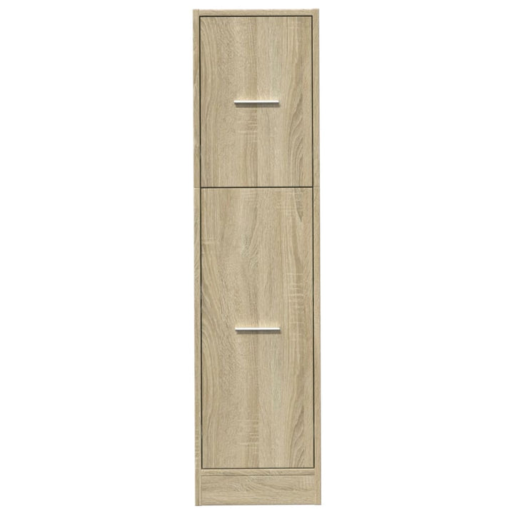 udtræksskab 30x41x118 cm konstrueret træ sonoma-eg