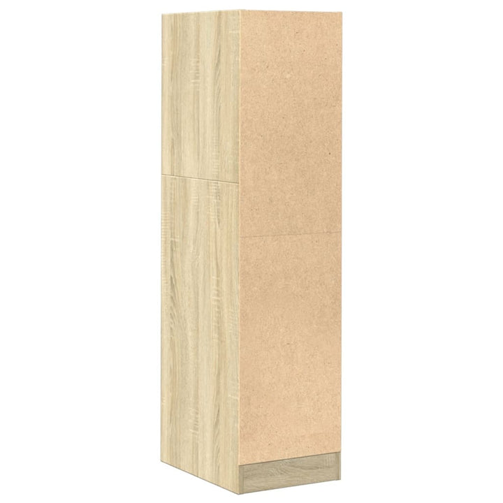 udtræksskab 30x41x118 cm konstrueret træ sonoma-eg