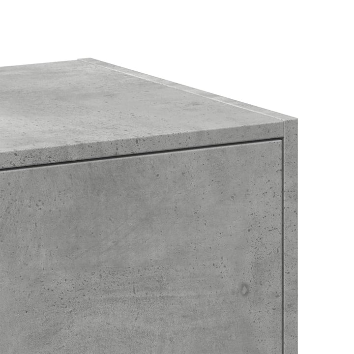 apotekerskab 30x41x118 cm konstrueret træ betongrå