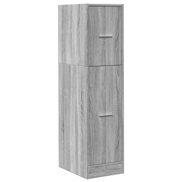 apotekerskab 30x41x118 cm konstrueret træ grå sonoma-eg