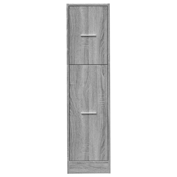 apotekerskab 30x41x118 cm konstrueret træ grå sonoma-eg