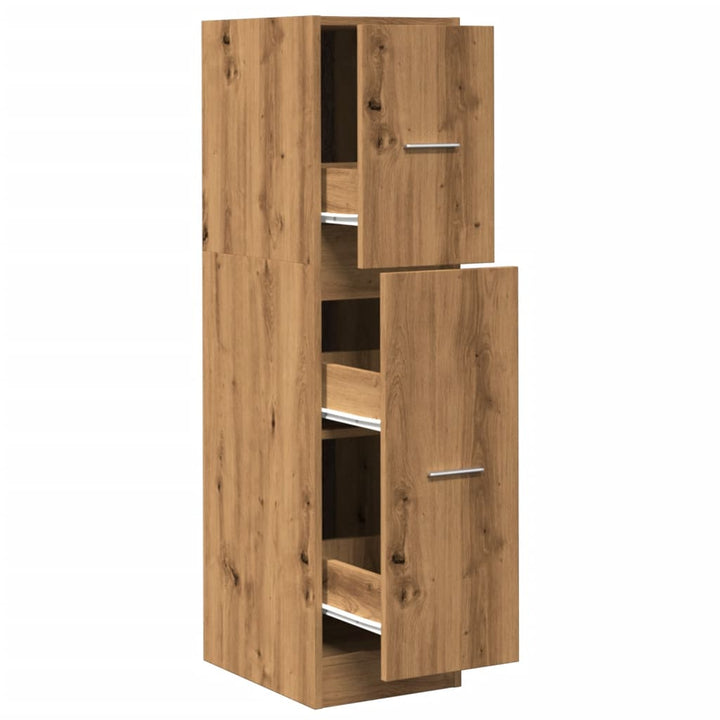 apotekerskab 30x41x118 cm konstrueret træ sonoma-eg