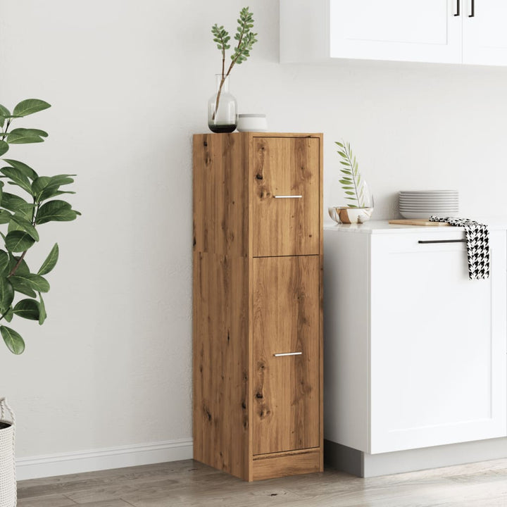 apotekerskab 30x41x118 cm konstrueret træ sonoma-eg