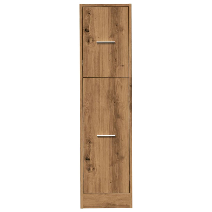 apotekerskab 30x41x118 cm konstrueret træ sonoma-eg
