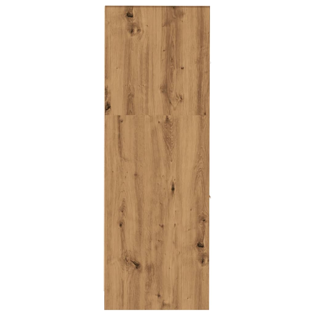 apotekerskab 30x41x118 cm konstrueret træ sonoma-eg
