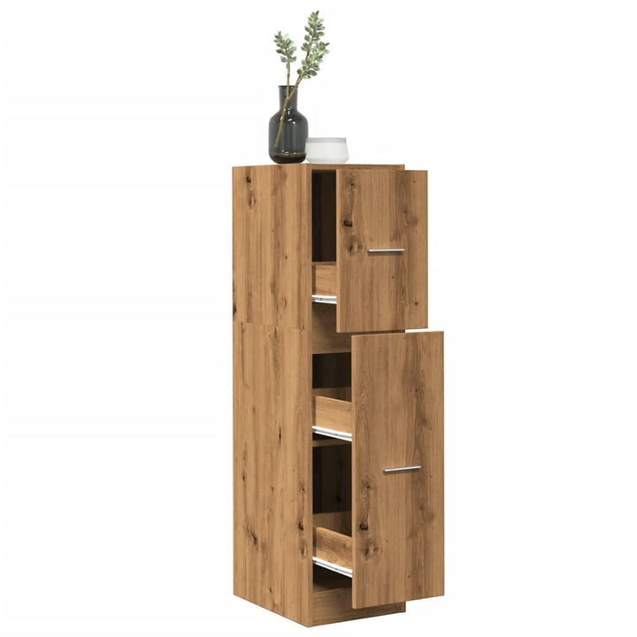 apotekerskab 30x41x118 cm konstrueret træ sonoma-eg