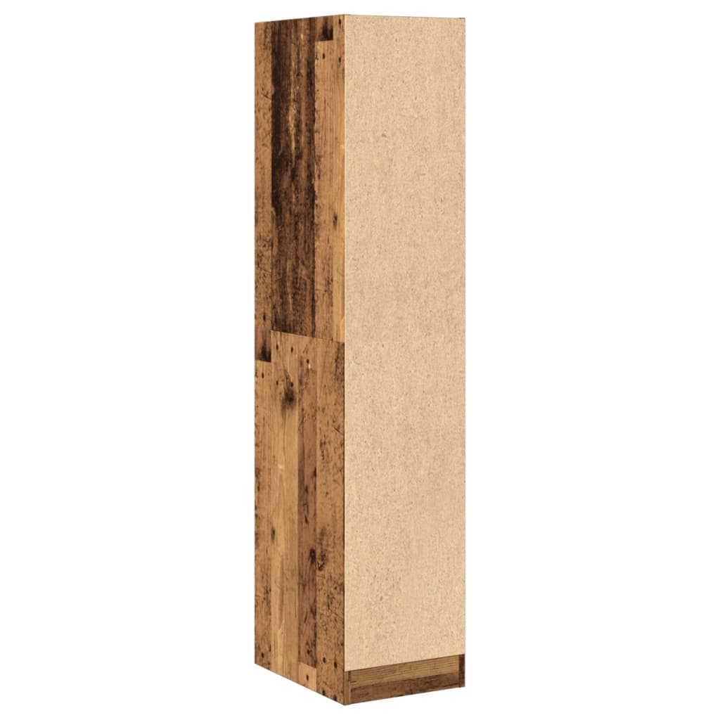apotekerskab 30x41x144,5 cm konstrueret træ gammelt træ-look