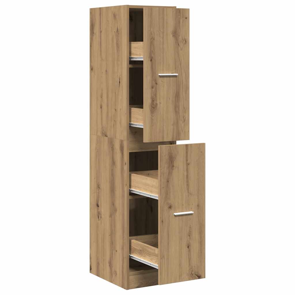 apotekerskab kunstnerisk eg 30x41x144,5 cm konstrueret træ