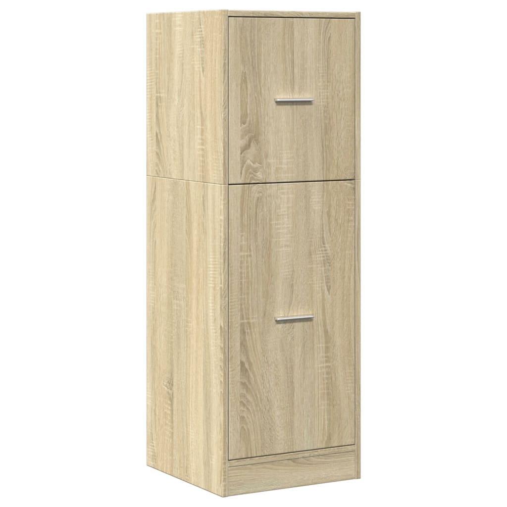 udtræksskab 40x41x118 cm konstrueret træ sonoma-eg