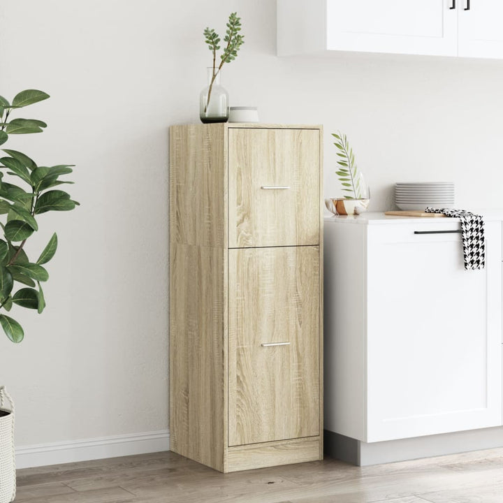 udtræksskab 40x41x118 cm konstrueret træ sonoma-eg