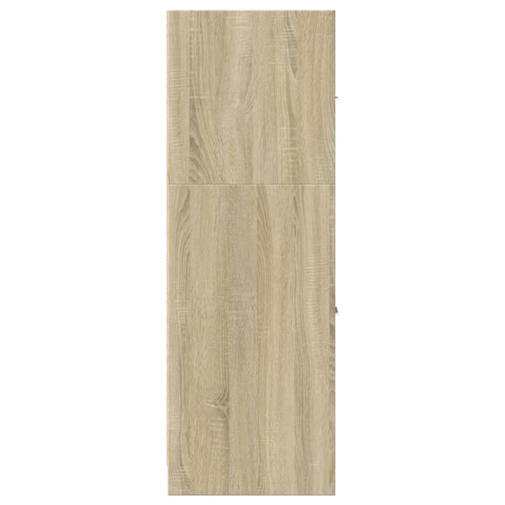 udtræksskab 40x41x118 cm konstrueret træ sonoma-eg