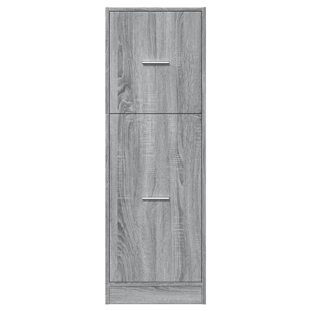 udtræksskab 40x41x118 cm konstrueret træ grå sonoma-eg