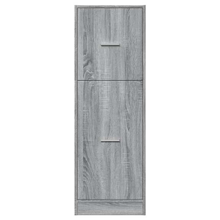 udtræksskab 40x41x118 cm konstrueret træ grå sonoma-eg