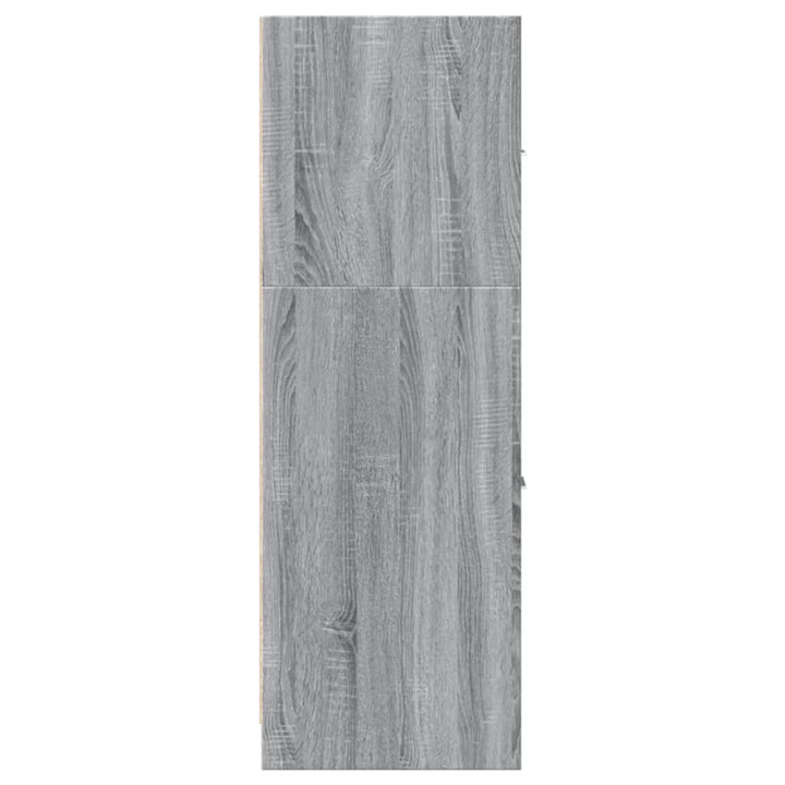 udtræksskab 40x41x118 cm konstrueret træ grå sonoma-eg