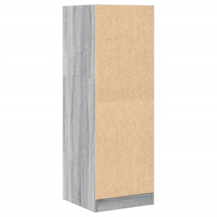 udtræksskab 40x41x118 cm konstrueret træ grå sonoma-eg