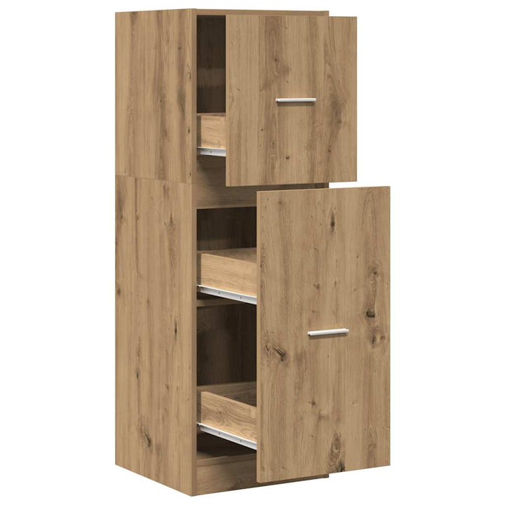 udtræksskab 40x41x118 cm konstrueret træ sonoma-eg