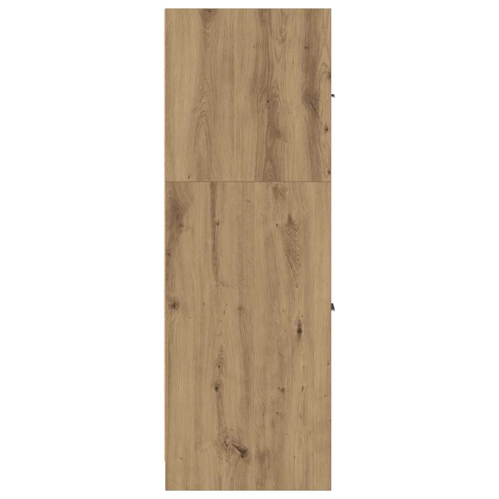 udtræksskab 40x41x118 cm konstrueret træ sonoma-eg