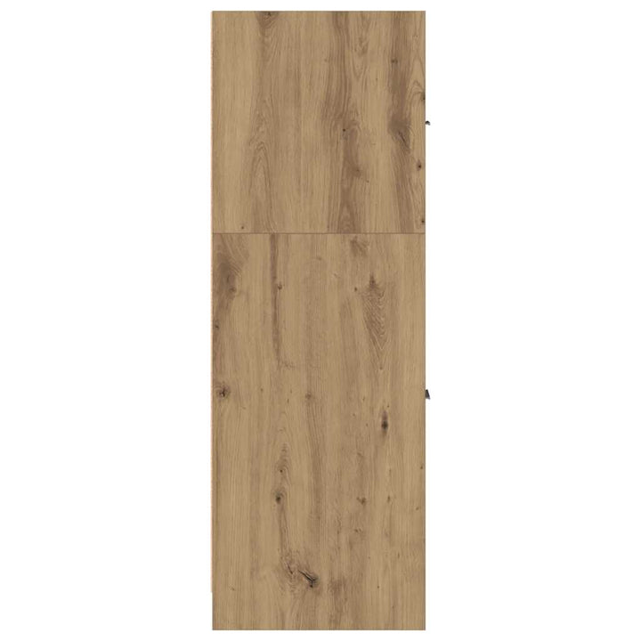 udtræksskab 40x41x118 cm konstrueret træ sonoma-eg