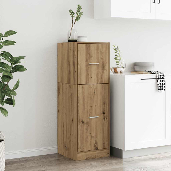 udtræksskab 40x41x118 cm konstrueret træ sonoma-eg