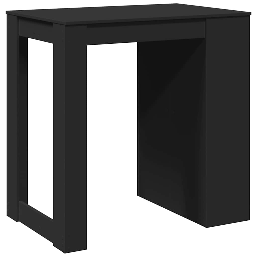 barbord 102x70x103,5 cm konstrueret træ sort