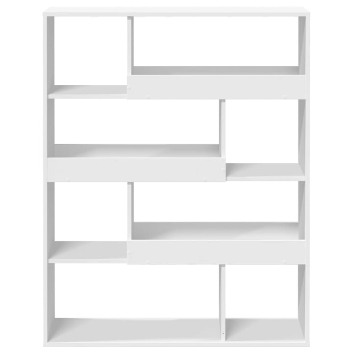bogreol 100x33x125,5 cm konstrueret træ hvid