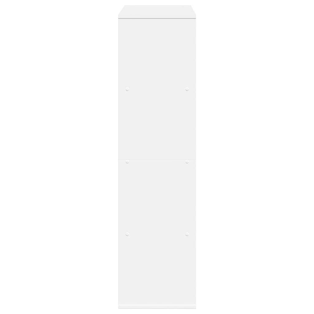 bogreol 100x33x125,5 cm konstrueret træ hvid