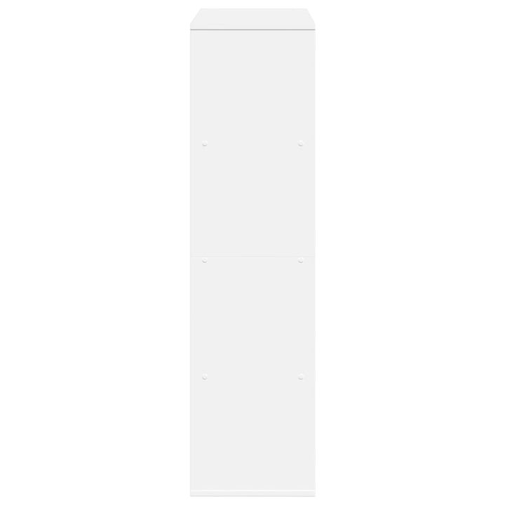 bogreol 100x33x125,5 cm konstrueret træ hvid