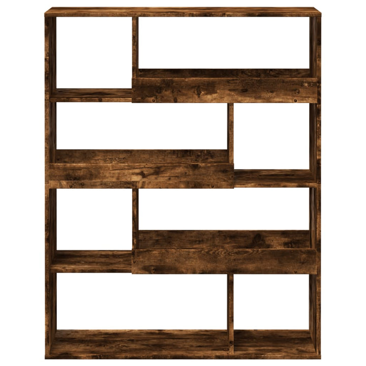 bogreol 100x33x125,5 cm konstrueret træ røget egetræsfarve